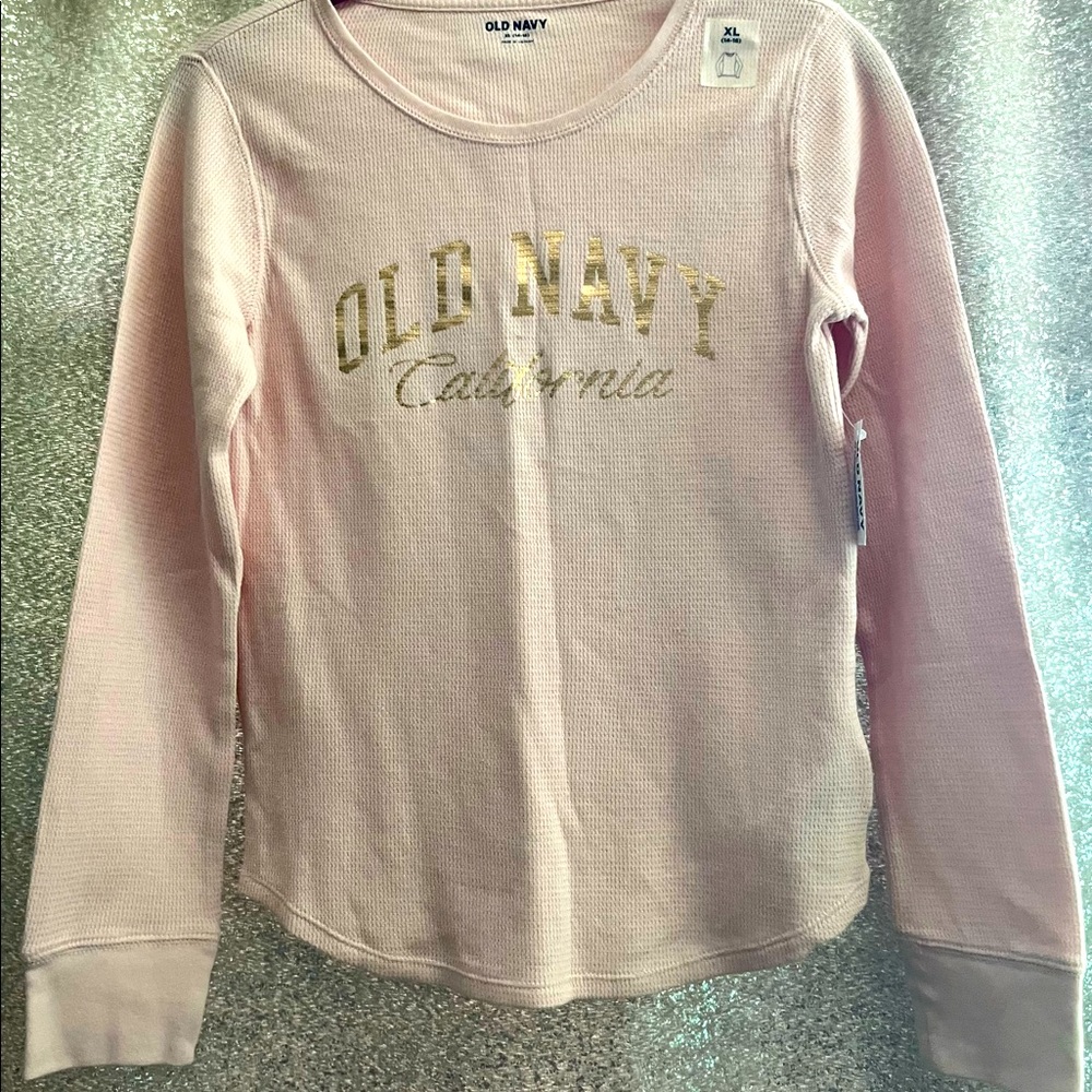 Old Navy Girls Long Sleeve Tee in Pink
